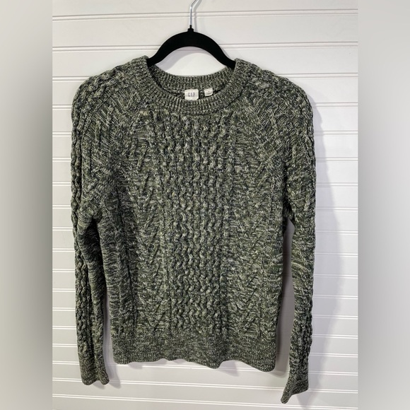 GAP Green Chunky Knitted Sweater Medium Womens - Picture 1 of 4